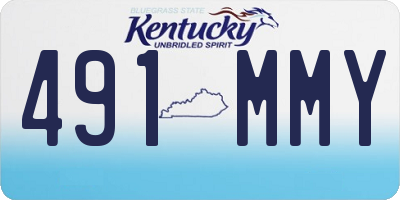 KY license plate 491MMY