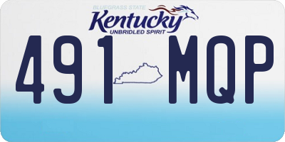 KY license plate 491MQP