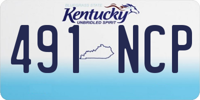 KY license plate 491NCP