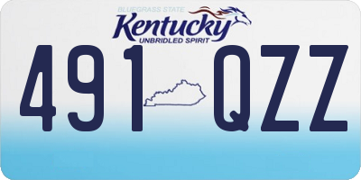 KY license plate 491QZZ
