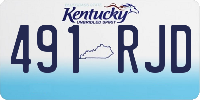 KY license plate 491RJD