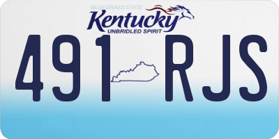 KY license plate 491RJS
