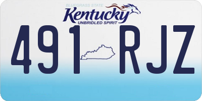 KY license plate 491RJZ