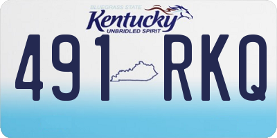 KY license plate 491RKQ