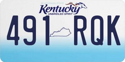 KY license plate 491RQK