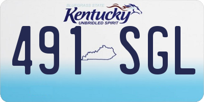 KY license plate 491SGL