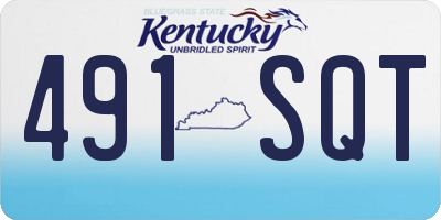 KY license plate 491SQT