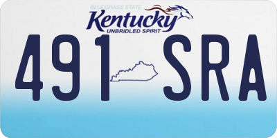KY license plate 491SRA