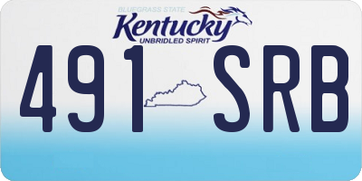 KY license plate 491SRB