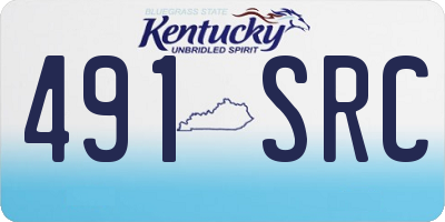 KY license plate 491SRC