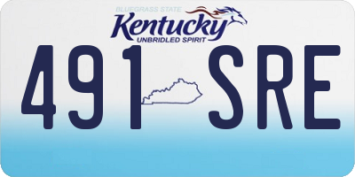 KY license plate 491SRE
