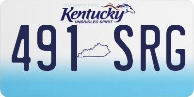 KY license plate 491SRG