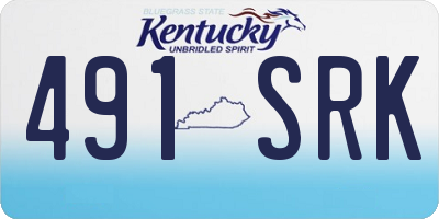 KY license plate 491SRK