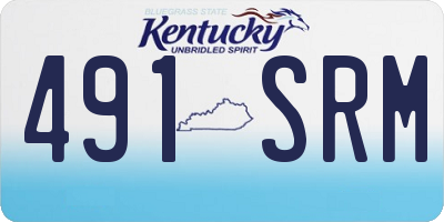 KY license plate 491SRM
