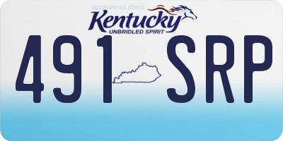 KY license plate 491SRP