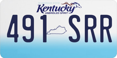 KY license plate 491SRR