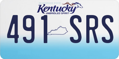 KY license plate 491SRS