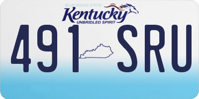 KY license plate 491SRU