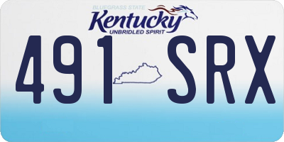 KY license plate 491SRX