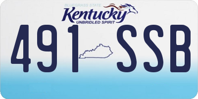 KY license plate 491SSB