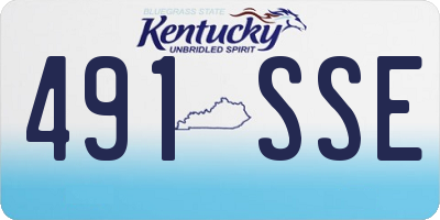 KY license plate 491SSE