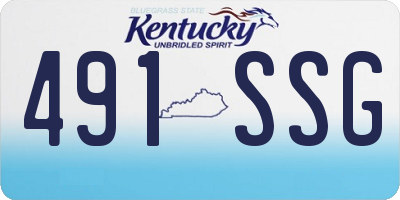 KY license plate 491SSG
