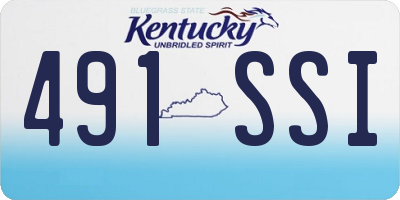 KY license plate 491SSI