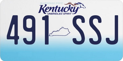 KY license plate 491SSJ