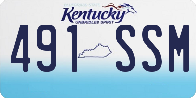 KY license plate 491SSM