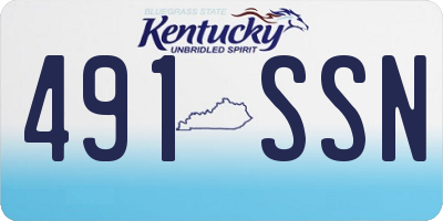 KY license plate 491SSN