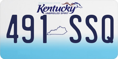 KY license plate 491SSQ