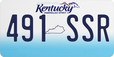 KY license plate 491SSR
