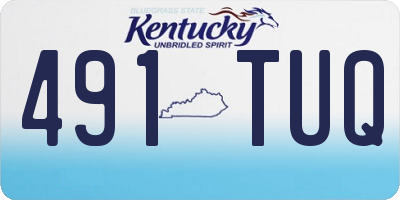 KY license plate 491TUQ