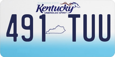 KY license plate 491TUU