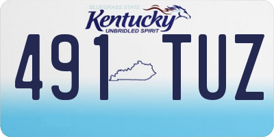 KY license plate 491TUZ