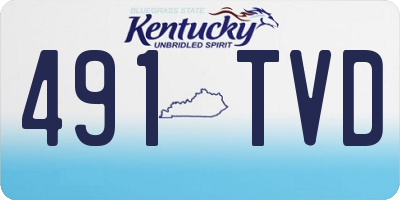 KY license plate 491TVD