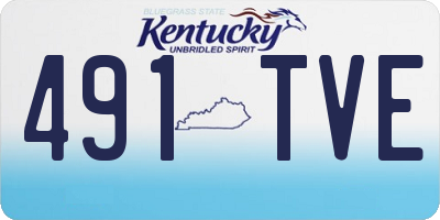 KY license plate 491TVE