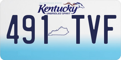 KY license plate 491TVF