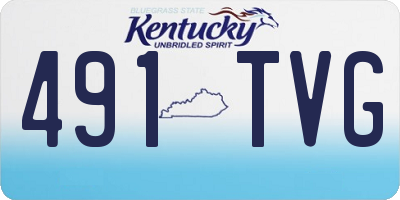 KY license plate 491TVG