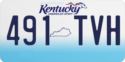 KY license plate 491TVH
