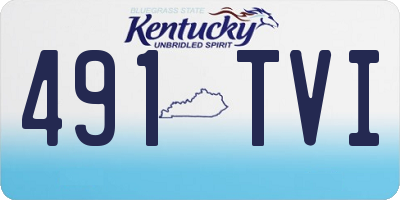 KY license plate 491TVI