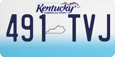 KY license plate 491TVJ