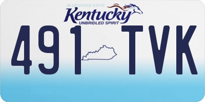 KY license plate 491TVK