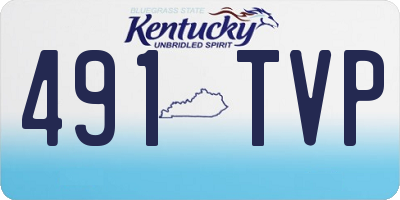KY license plate 491TVP