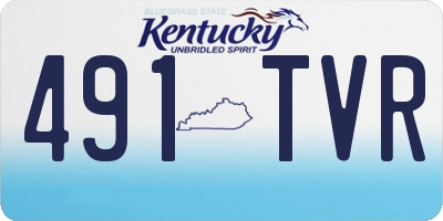 KY license plate 491TVR