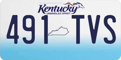 KY license plate 491TVS