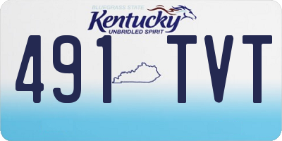 KY license plate 491TVT
