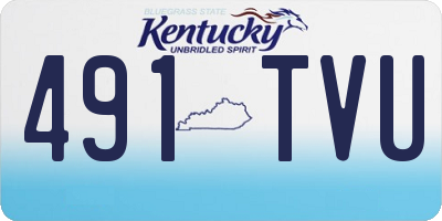 KY license plate 491TVU