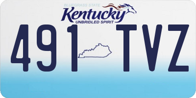 KY license plate 491TVZ