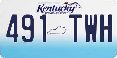KY license plate 491TWH